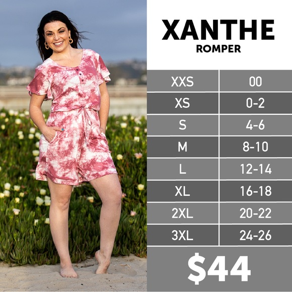 Lularoe Xanthe Romper - Picture 4 of 4